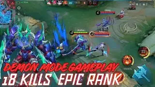 Thamuz Demon mode Gameplay 😱18 Kills Ranked Match | Mobile Legends #gaming #mobalegends #lizardmlbb