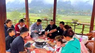 A warm and cozy New Year's gathering with friends and family - L&Yacute; MAI FAMER
