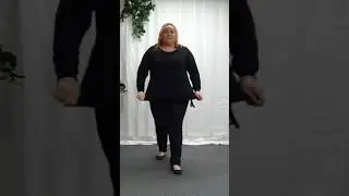 Plus Size Drop Shoulder Black Soft Knit Top (CF5257A)