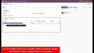 Product Variant Price Range in Website