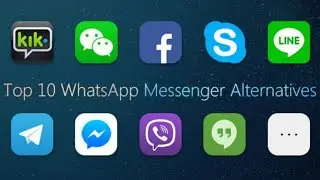 Top 10 Alternate App of Whatsapp #signal#snapchat#viber#line#skype#Wire#kik#Threema#wire#discord#app