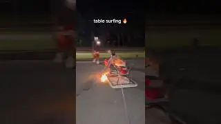 Table Surfing: New Extreme Sport 😱🏄&zwj;♂️