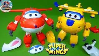 Super Wings Toys: Transform 'N Talk Donnie and Jett Airplane Adventures