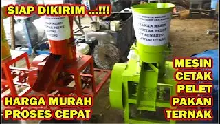MESIN CETAK PELET PAKAN TERNAK SEPERTI IKAN, AYAM, KELINCI - HARGA MUDAH DAN MUDAH DIOPERASIKAN