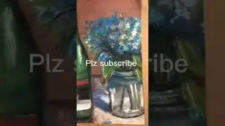 flower drawing with soft pastels|#youtubeshorts #softpastelart