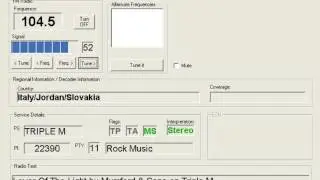 PI codes & RDS data FM software demo