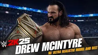 Drew McIntyre New Undisputed Championship Entrance w/ ULTRA Realistic Model & Belt !