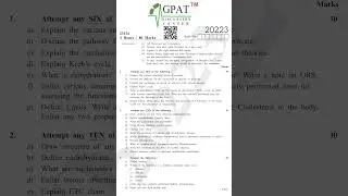 D.Pharm 2nd Year | Biochemistry MSBTE Original Question Paper 2023 (Summer)