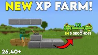 BEST NEW XP Farm for Minecraft Bedrock 26.40+!
