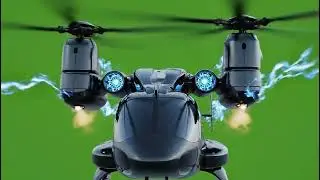 Dynamic Helicopter Green Screen Element for Pro VFX Compositing