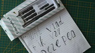 Creatief met Action,  Calligraphy set Testen