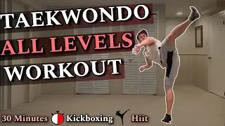 30 Minute Kickboxing / Taekwondo (Home Workout)