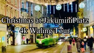 Graz Evening 4K Walking Tour in Night | Christmas Decorations 2025 🎄⭐