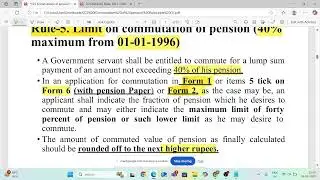 CCS COMMUTATION OF PENSION RULES, 1981 // CLASS-2 // 2025