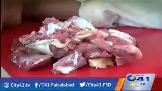 Meat rare in Pahari Ground Ramadan Bazaar