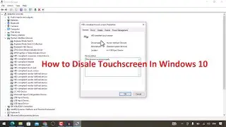 How to Disable the Laptop's Touch Screen In WINDOWS 10 | IN HINDI