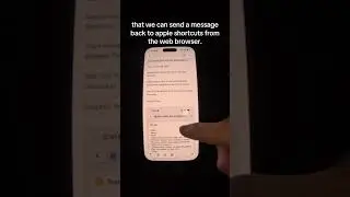 Call Apple Shortcut from Web Browser