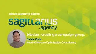 Creating a campaign group in Sitecore