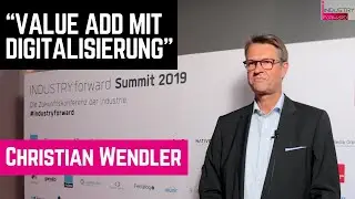 Mit Digitalisierung Value Add schaffen &ndash; Interview mit Christian Wendler, Lenze