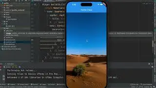 Set background image to Flutter App | Dart | Android Studio.
