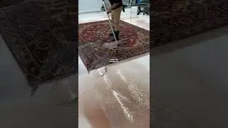 Color bleeding on a wool rug!  #rugcleaningatlanta