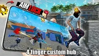 4 Finger Setting⚙️Awm Fast💨GlooWall⚡️Free Fire🔥Handcam😱Gameplay #freefire