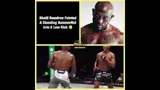 Khalil Rountree Feinted A Standing Hammerfist Into A Low Kick 😮&zwj;💨 #shorts
