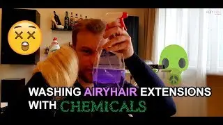 Testing Hair Extensions Quality (Hair Extensions Washing and Flat Iron Test)