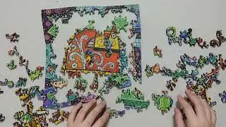 Jigsaw Time Lapse - Sailor Cat by Alina Plavetc from DaVICI Puzzles
