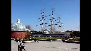 Cutty Sark and The World Cruise Ship - Greenwich, London