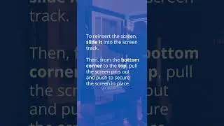 How to Remove & Reinstall a Viwinco Casement Window Screen (Plunger Bolt Screen)  #diy #shorts #home
