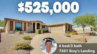 🏡 Custom El Paso TX Home Tour |  7301 Brays Landing | Cimarron Subdivision | $525,000