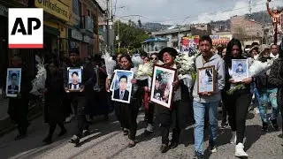 Peruvians mourn a year after violent protests in Peru
