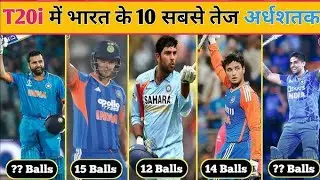 Bharat ki Top 10 Sabse Tez T20 Fifties 🏏 | Yuvraj Singh, Abhishek Sharma aur More!