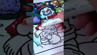 ☃️ Spook-tastic Snowman | Spooky Christmas Coloring Book by Jade Summer