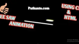 See Saw Light Animation Effect In Css And Htlm |Animation |CSS | How to Make See Saw In Css