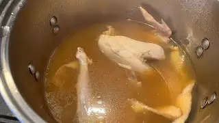 Old Chicken soup for sick husband and baby