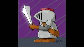Medieval Knight Cartoon Time-lapse #art #drawing #procreate