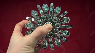 DIY Fidget Toy Challenge 3 | DIY Fidget Toy | Hand Spinner | 100 Hex Nut Spinner