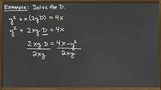 Solving Multivariable Equations - Example 1