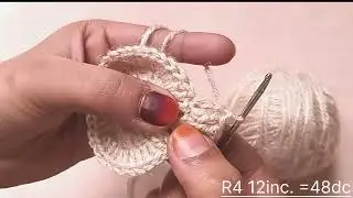 “How to Crochet a Rose Keychain 🧶🌹 | Step-by-Step Tutorial”....#Crochet lover #beginners #keychain.