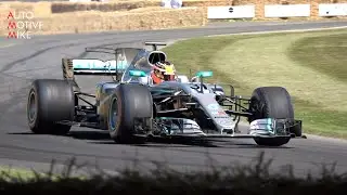 Mercedes AMG F1 W08 EQ Power+! w/ Valtteri Bottas doing DONUTS & BURNOUT at Goodwood FOS!