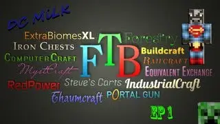 FTB Mindcrack w/ DC MiLK EP1 