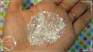 Cómo hacer Acrílico para Uñas Acrílicas  IRIDISCENTE SÚPER BRILLOSO / DIY Glitter Mix
