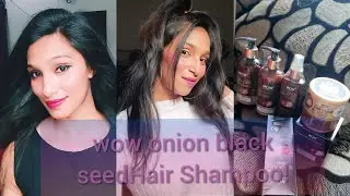 wow onion black seed Hair Shampoo and Conditioner review|| wow skin Science hair care kit || Amazon