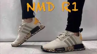 Adidas Nmd R1 Animal Print on feet