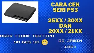 CARA CEK SERI PS3
