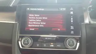 Keyless Access Setting | Honda Civic