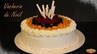 ❅ Recette de Vacherin Glacé de Noël Framboise Fruits Exotiques - Sorbets Maison ❅
