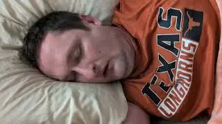 He snores so loud